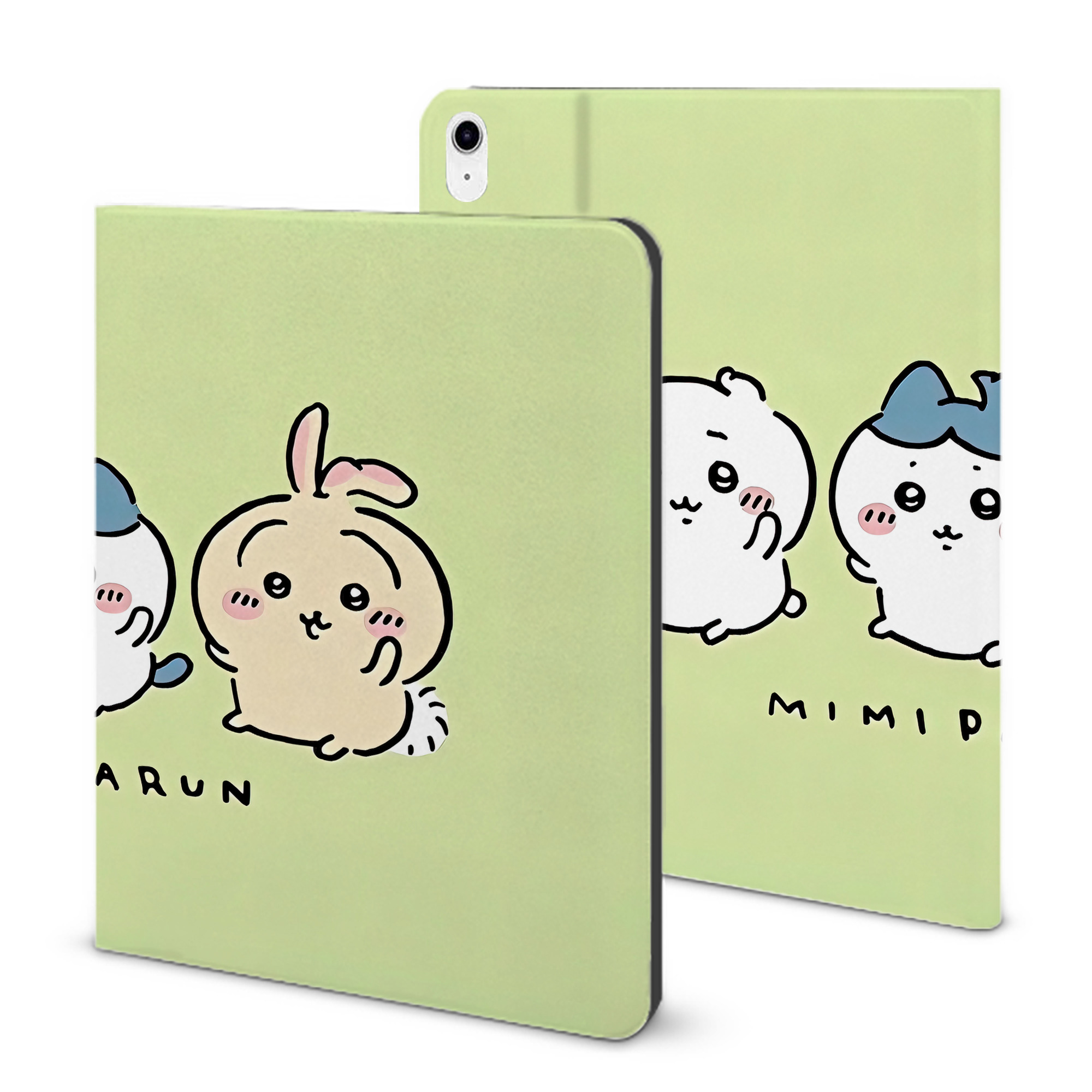 （画像用） ちいかわ Chii-kawa IPad ケース ブック型 PUレザー TPU 耐衝撃 軽量 薄型 ペン収納なし 全面保護 IPad 各モデル対応